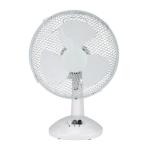 5 Star Facilities Desk Fan 9 Inch 90deg Oscillating with Tilt & Lock 2-Speed H320mm w/Cable 1.25m White 090091