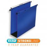 Elba Ultimate Linking Suspension File Polypropylene 80mm Wide-base Foolscap Blue Ref 100330417 [Pack 10] 102739