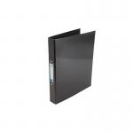 Elba Ring Binder Laminated Gloss Finish 2 O-Ring 25mm Size A4+ Black Ref 400017753 104183