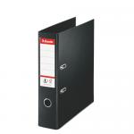 Esselte FSC No. 1 Power Lever Arch File PP Slotted 75mm Spine A4 Black Ref 811370 [Pack 10] 108246