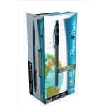 Paper Mate Flexgrip Retract Ultra Ball Pen Med 1.0mm Tip 0.7mm Line Black Ref 1910073 [Pack 30 + 6 free] 123124