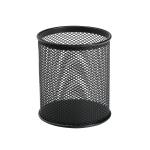 5 Star Office Pen Pot Wire Mesh DiaxH: 80x95mm Black 126740