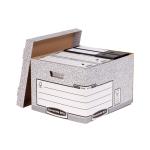 Bankers Box by Fellowes Heavy Duty Large Storage Box FSC Ref 181201 [Pack 10] 127214