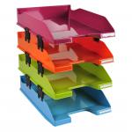 Letter Trays Combo Harlequin Exacompta Pack 4 148145