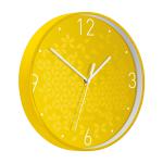 Leitz WOW Wall Clock 290x290x43mm Yellow Ref 90150016 152768
