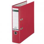 Leitz FSC Lever Arch File Plastic 80mm Spine A4 Red Ref 10101025 [Pack 10] 15587X