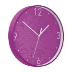 Leitz WOW Wall Clock 290x290x43mm Purple Ref 90150062 156414