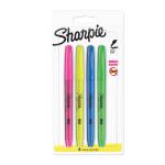 Sharpie Accent Highlighter Pens Chisel Tip Assorted Fluorescent Ref S0907200 [Pack 4]  157588