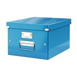 Leitz Click & Store Collapsible Storage Box Medium For A4 Blue Ref 60440036 163222