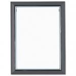 5 Star Facilities Snap De Luxe Certificate Frame Holds Standard A4 Certificates 260x20x347mm Smoke