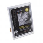 5 Star Facilities Snap De Luxe Certificate Frame Holds Standard A4 Certificates W210xD25xH297mm Silver 163608