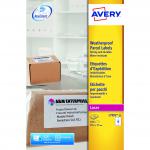 Avery Parcel Labels Weatherproof Laser 10 per Sheet 99.1x57mm White Ref L7992-25 [250 Labels] 164182