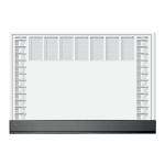 Sigel Paper Desk Pad with Black Protective Strip 40 sheets 595x410 Ref HO365 165551