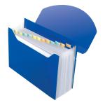 Rexel Optima Expanding Organiser File Polypropylene 13-Part A4 Blue Ref 2102484 166440