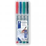 Non Permanent OHP+CD Pens Assorted Staedtler Pack  315WP4 169381
