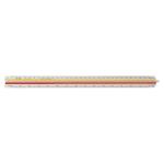 Rotring Ruler Triangular Reduction Scale 1 Architect 1:10 to 1:1250 with 2 Coloured Flutings Ref S0220481