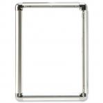 5 Star Facilities Clip Display Frame Aluminium with Fixings Front-loading A3 297x13x420mm Silver 214510