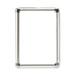 5 Star Facilities Clip Display Frame Aluminium with Fixings Front-loading A1 594x13x841mm Silver 214535