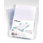 Rexel Clear Card Holder Polypropylene Wipe-clean Top-opening A4 Ref 12092 [Pack 25] 243958