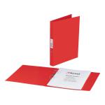 Rexel Budget Ring Binder Semi-rigid Polypropylene 2 O-Ring 25mm Size A4 Red Ref 13422RD [Pack 10] 244074