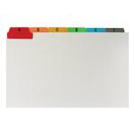 5 Star Office Guide Card Set A-Z Reinforced 8x5in 203x127mm White with Tabs Multicoloured 253970