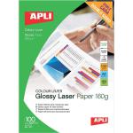 Apli Laser Paper Glossy Double-sided 160gsm A4 Ref 11817 [100 Sheets] 263570