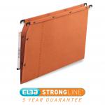 Elba Ultimate AZV Linking Lateral File Manilla 15mm V-base 240gsm A4 Orange Ref 100330473 [Pack 25] 266936