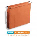 Elba Ultimate AZV Linking Lateral File Manilla 30mm Wide-base 240gsm A4 Orange Ref 100330475 [Pack 25] 266944