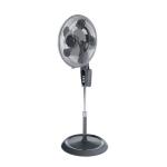 Pedestal Fan Double Blade Oscillation Adjustable Height 910-1240mm 90Watt 3-Speed Dia.400mm Grey/Black 272425