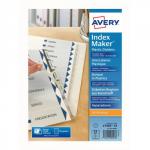 Avery IndexMaker Divider Set Punched 12-Part Ref 01640061.UK 283422
