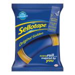 Sellotape Original Golden Tape Roll Non-static Easy-tear Large 48mmx66m Ref 1443304 [Pack 6] 293543