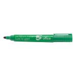 5 Star Office Permanent Marker Xylene/Toluene-free Smear proof Bullet Tip 2mm Line Green [Pack 12] 296107