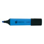 5 Star Office Highlighter Chisel Tip 1-5mm Line Blue [Pack 12] 296255