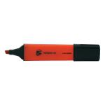 5 Star Office Highlighter Chisel Tip 1-5mm Line Red [Pack 12] 296298