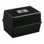 5 Star Office Card Index Box Capacity 250 Cards 5x3in 127x76mm Black 29703X
