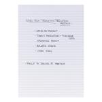 5 Star Office Memo Pad Headbound 60gsm Ruled 160pp A4 White Paper [Pack 10] 297587