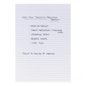 5 Star Office Memo Pad Headbound 60gsm Ruled 160pp A4 White Paper [Pack 10] 297587