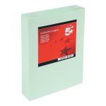 5 Star Office Coloured Copier Paper Multifunctional Ream-Wrapped 80gsm A4 Light Green [500 Sheets] 297617