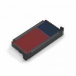 Trodat Office Printy Replacement Ink Pad 6/4912/2 Red/Blue Ref 83541 [Pack 2]