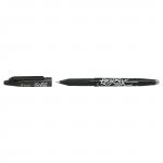 Pilot FriXion Rollerball Pen Eraser Rewriter Medium 0.7mm Tip 0.35mm Line Black Ref 224101201 [Pack 12] 322839