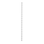 5 Star Office Binding Combs Plastic 21 Ring 45 Sheets A4 8mm White [Pack 100] 330690