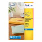 Avery Addressing Labels InkJet 21 per Sheet 63.5x38.1mm Clear Ref J8560-25 [525 Labels] 359307