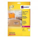 Avery Parcel Labels Laser 8 per Sheet 99.1x67.7mm Clear Ref L7565-25 [200 Labels] 359331