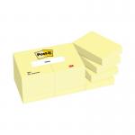 Post-it Notes 38 x 51mm Canary Yellow (Pack of 12) 653Y 3M01401