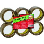 Scotch Packaging Tape Low Noise 48mmx66m Brown (Pack of 6) 3120B4866 3M26604