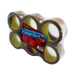 Scotch Packaging Tape Heavy 50mmx66m Brown (Pack of 6) PVC5066F6 B 3M69680