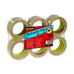 Scotch Packaging Tape Heavy 50mmx66m Clear (Pack of 6) PVC5066F6 T 3M69682