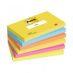 Post-it Notes 76 x 127mm Energy Colours (Pack of 6) 655TF 3M87125
