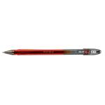 Pilot G107 Gel Ink Pen Medium 0.7mm Tip 0.39mm Line Red Ref BLG10702 [Pack 12] 402050