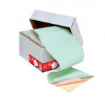 5 Star Office Listing Paper 4-Part NCR Perf 11inchx241mm Plain White/Yellow/Pink/Green [500 Sheets] 424097